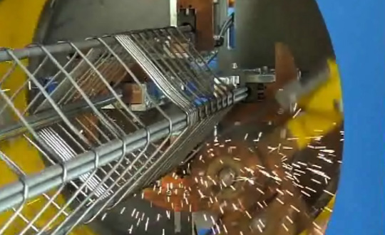 Pipeline reinforce mesh welding machine